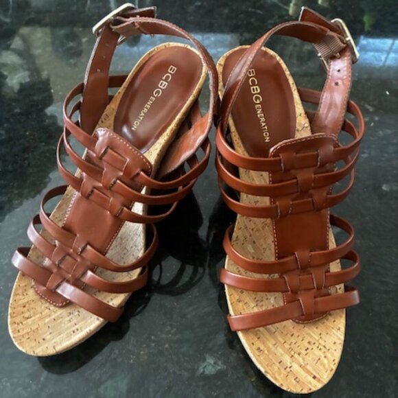 BCBG wedge sandals size 6 BCBG Eneration Wedges - New - 6B/36 - Picture 1 of 5